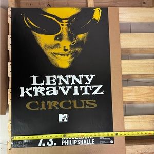 Vintage 1995 Lenny Kravitz German tour poster